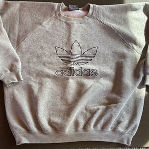 Adidas Classic Gray Crewneck Sweater